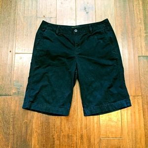 Lightly Worn Eddie Bauer Black Bermuda Shorts